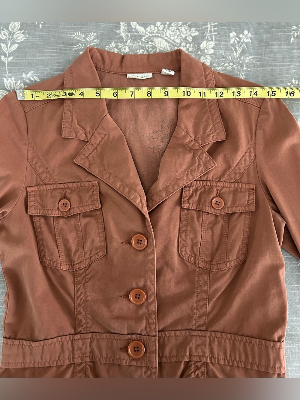 Halogen | Light Brown-Rust |Button-Up Jacket | Size Small - Picture 5 of 8